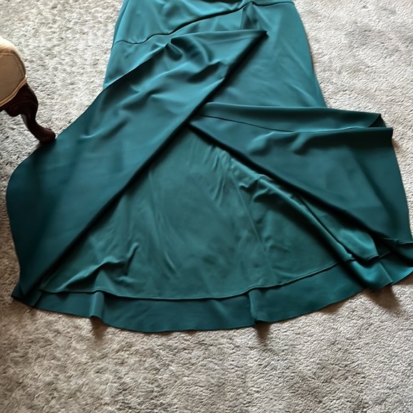 Women’s Plus Size Winter Green Gown - Picture 4 of 9